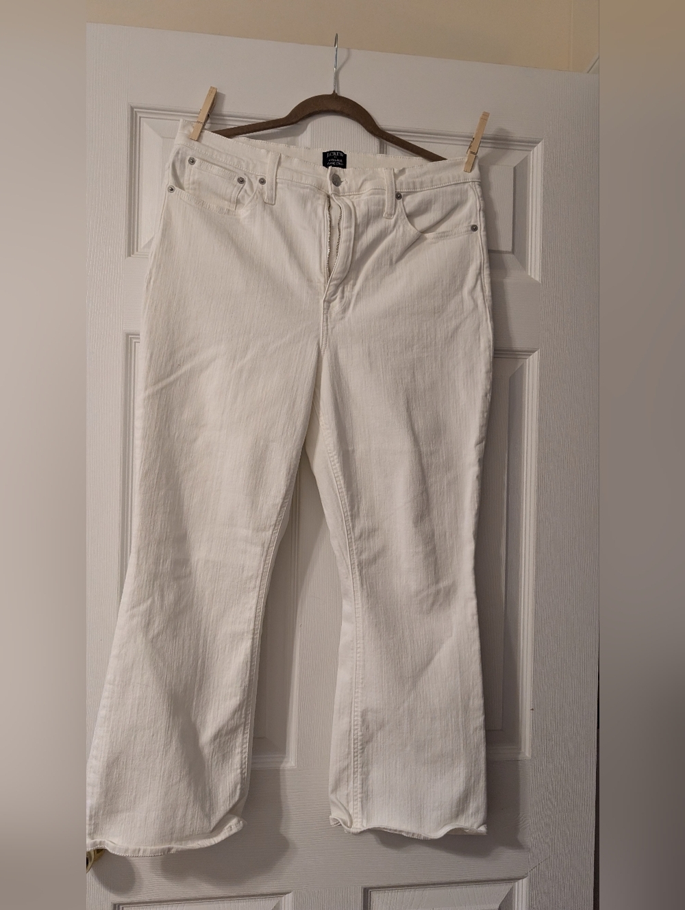 JCrew High Rise Flare Crop Jean Size 32